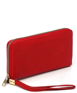 Fashion Zip Around Wallet Wristlet AD020 RED